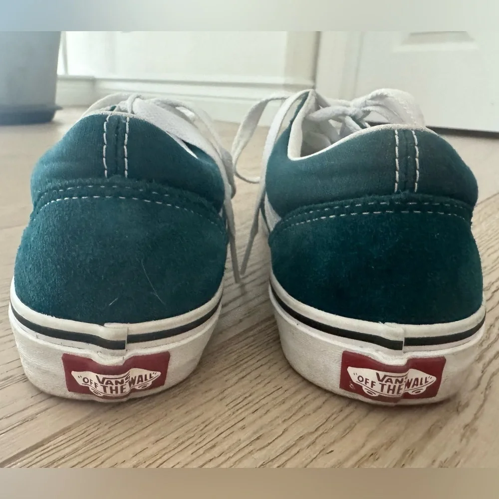 Kids Vans Green Old Skool Shoes Size 5 Big Kid